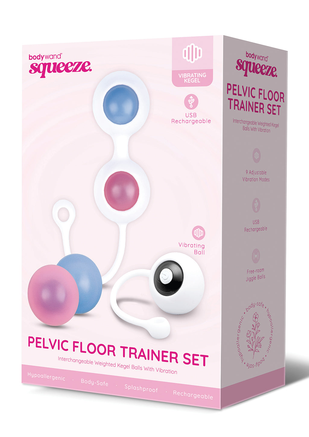 Bodywand Squeeze Vibrating Pelvic Floor Trainer Set