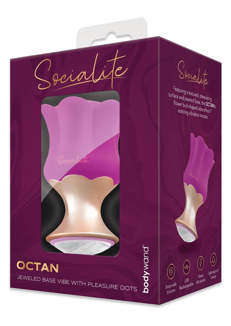 Bodywand Socialite Octan Jeweled Base Vibe with Pleasure Dots