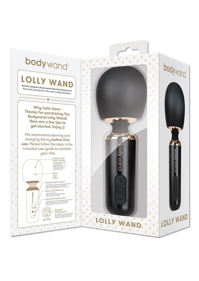 The bodywand lolly wand, black, in box